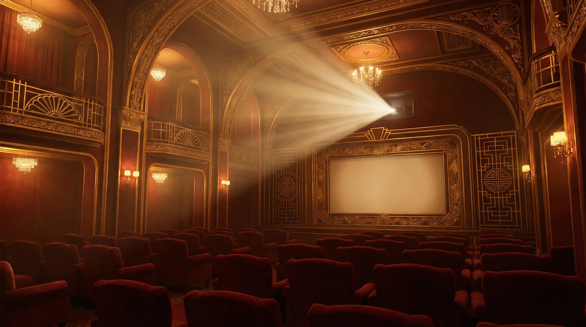 电影放映厅场景